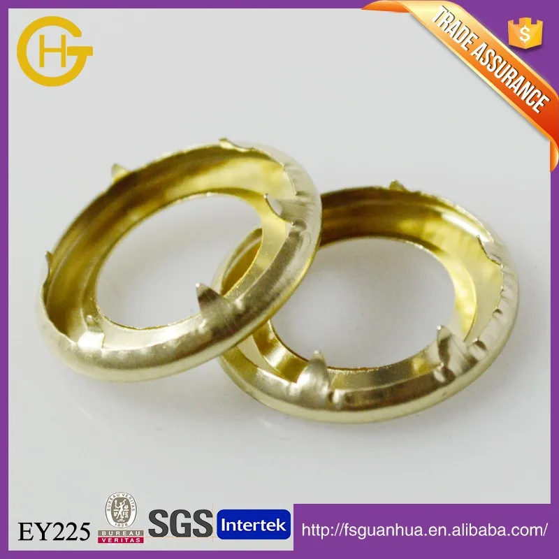 
CHEAPEST HOT SALE BRASS MATERIAL SPUR GROMMET FOR FABRIC 