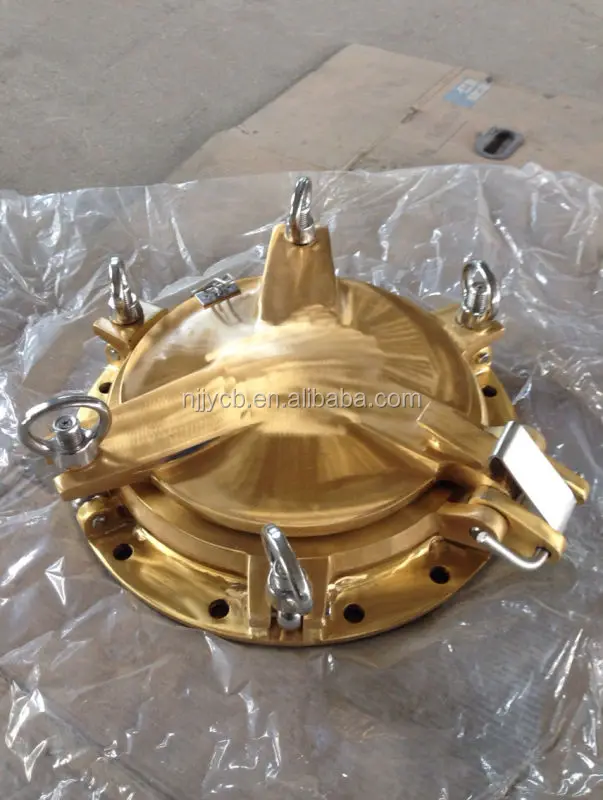 Brass side scuttle for boat