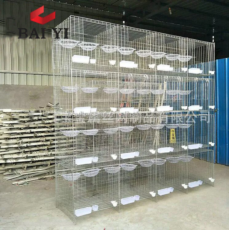 Folding Galvanized Pigeon Breeding Metal Cage For Wholesale