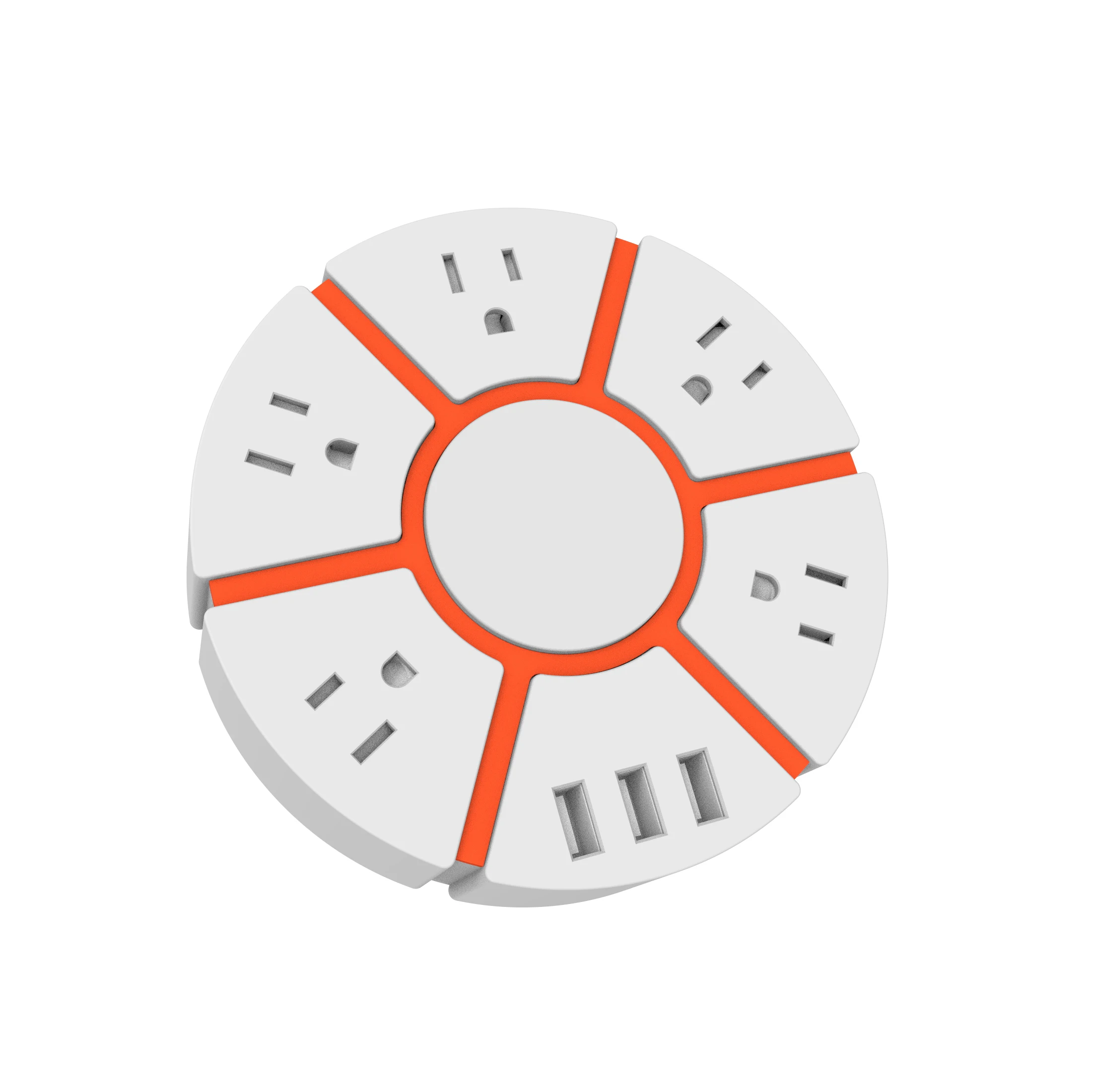 
Power Strip Overload Protector with 3 Smart USB Ports and 5 USA Output, Power Strip with children protective shutter 