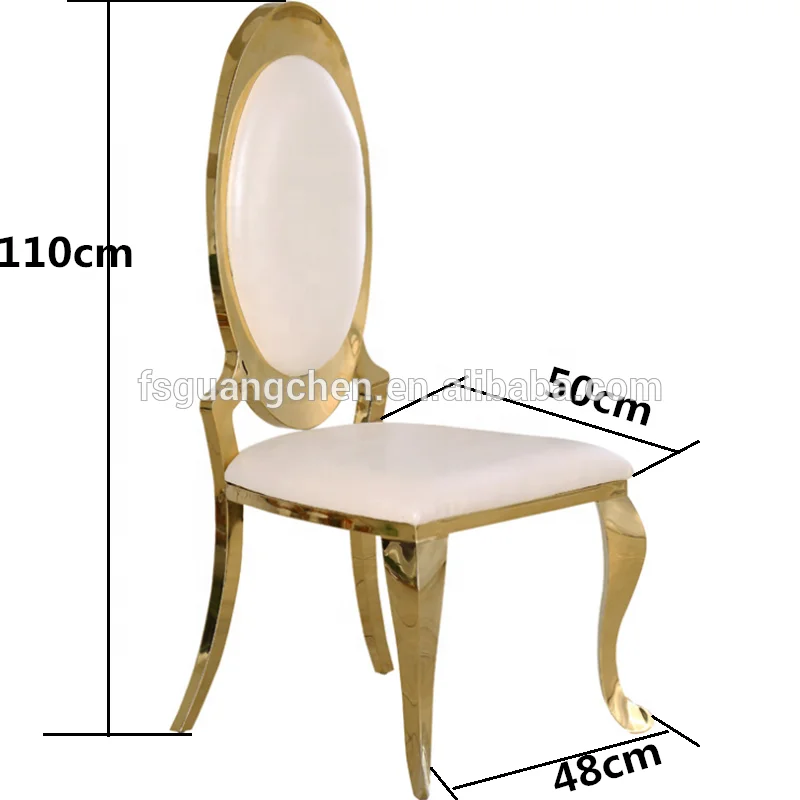 Luxury Banquet White Chair Furniture new design Stainless Steel for Wedding Dining Chair/ Banquet Hotel Upholstered Chairs