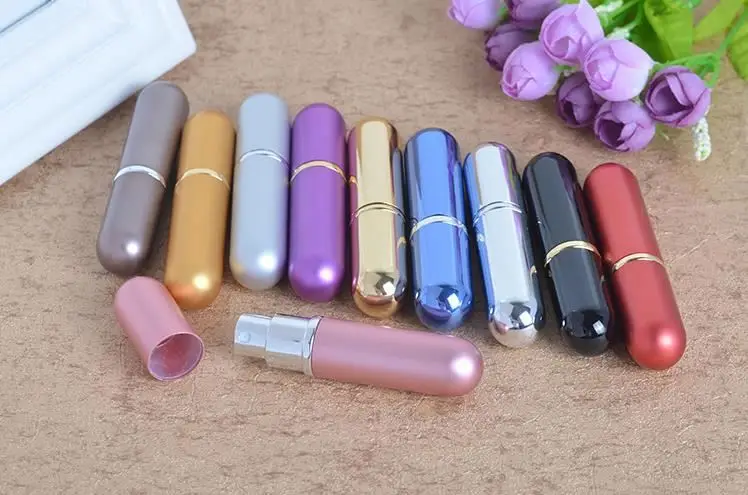 Ready To Ship High Quality 5Ml Perfume Bottle Pump Lady Mini Portable Atomizer Bottle Travel Refillable Perfume Spray