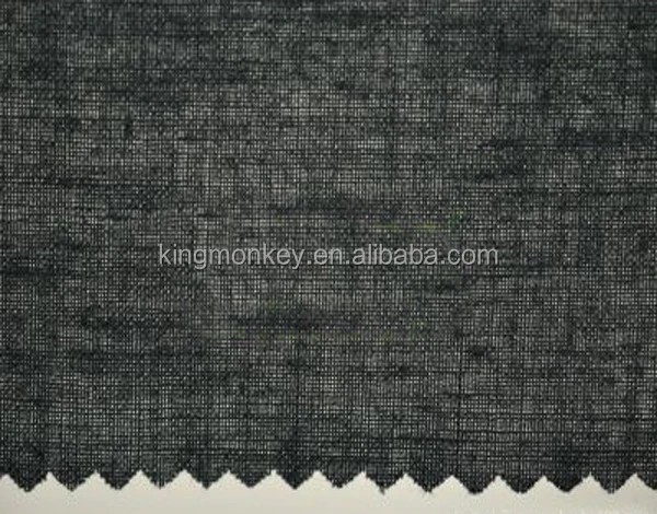 100% Cotton Plain Apparel Textile Fabric Of Fusible Interlining
