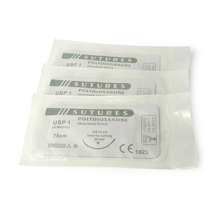 CE Approved medical thread absorbable polydioxanone suture