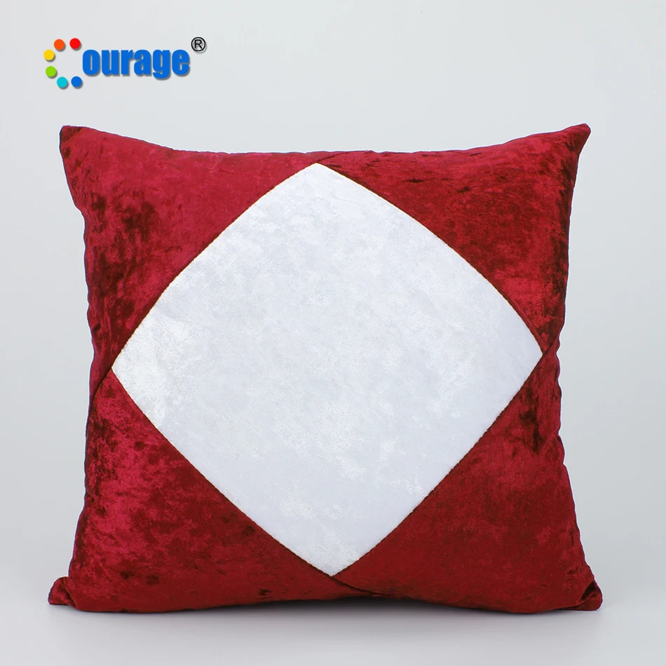 COURAGE 16inches Square custom printing pillow cases sublimation pillow cover blank