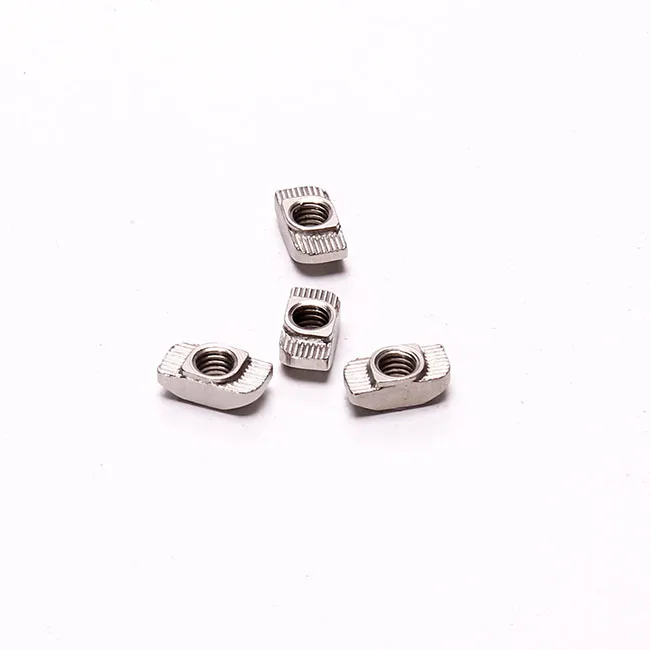 Aluminum profile 40 series slot 10 zinc plated steel T nuts m4 m5 m6 m8 hammer head nuts