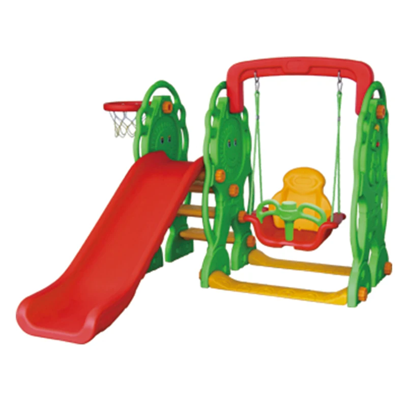 
Modern Various Color Indoor Plastic Slide Swing Set 