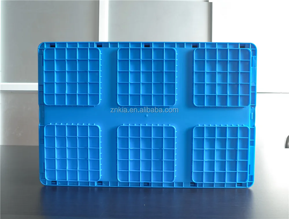 600*400*280mm heavy duty straight wall foldable plastic storage container and bin