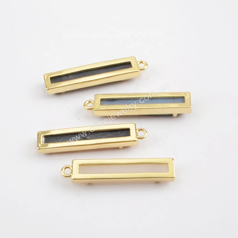 ZG0407 Wholesales price druzy pendant bar druzy jewelry titanium colorful druzy pendant charms for jewelry making