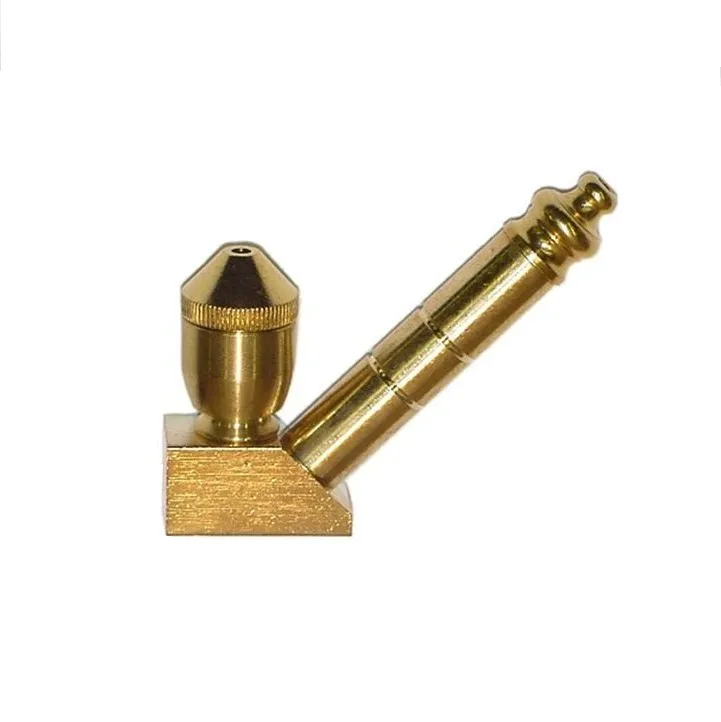 
cnc machine turning brass/C69300/inconel gold plate/polish/nickel plate Tobacco Stem Pipe fitting with Large Bowl and Elbow 