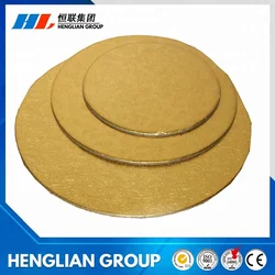 Gold/silver cake board round,Mini cake paper board