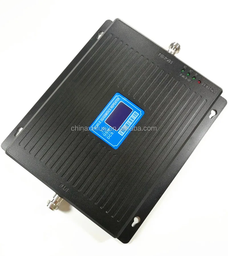 High gain 70dBi 900-1800-2100 3G 4G LTE Tri Band Mobile Signal Booster Repeater Amplifier