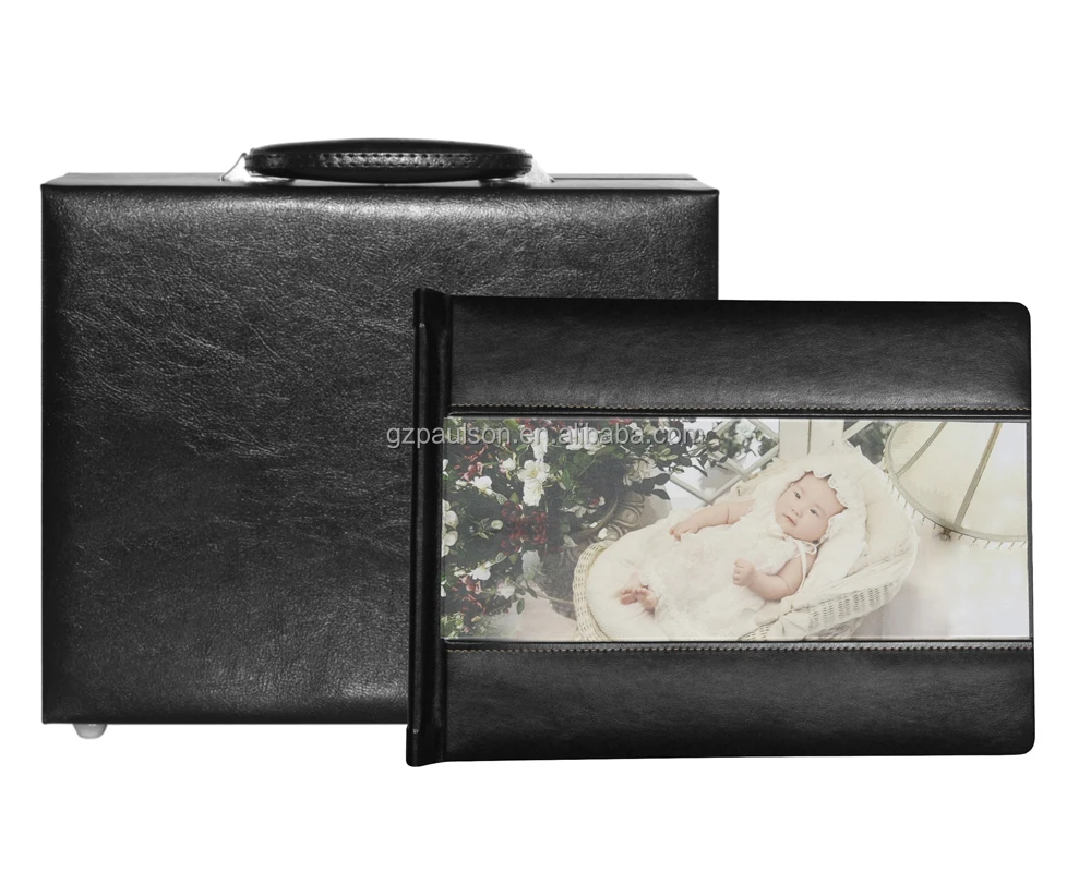 
leather with acrylic album cover 