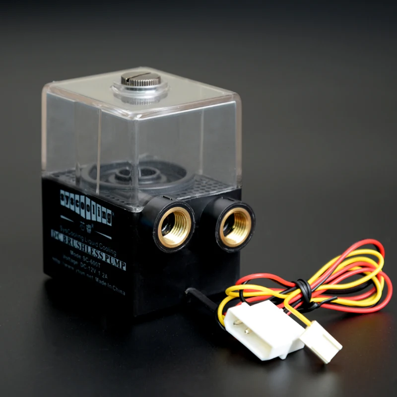 130ml Water Tank 12V DC 1.2A 650L/h G1/4 Thread Silent Computer Water Cooling Circulating Pump for PC Water Cooling