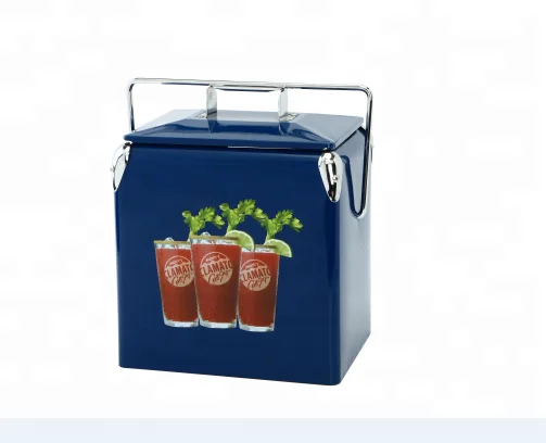 new product ideas classic metal cooler box with bottle opener