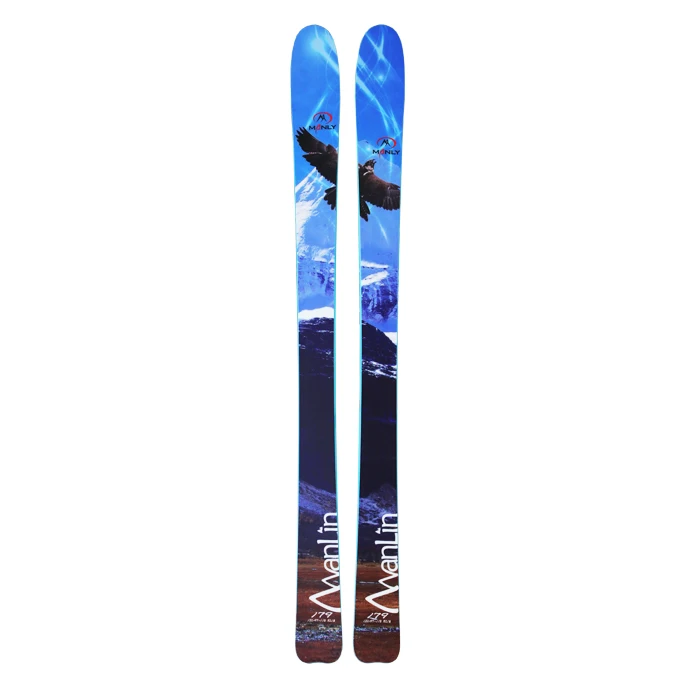 Alpine board and Bamboo  Sublimation ski Printing  extruded base board sintered base carbon fiber board SKI twintip skis