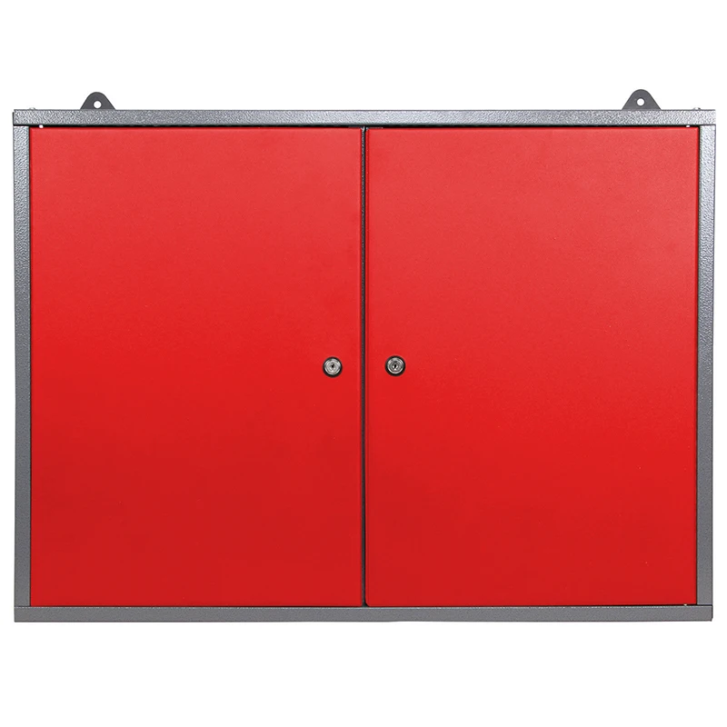 Стальной настенный шкаф-органайзер с 2 полками и замком