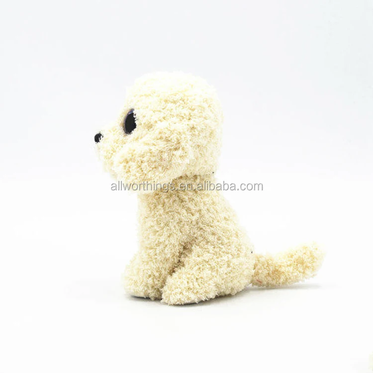 20cm cute with cheapest price plush white prosperous dog that looks real stuffed