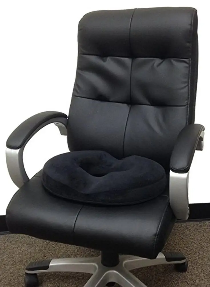 Coccyx Orthopedic Comfort Donut Cushion for Hemorrhoids Memory Foam Donut Seat Cushion