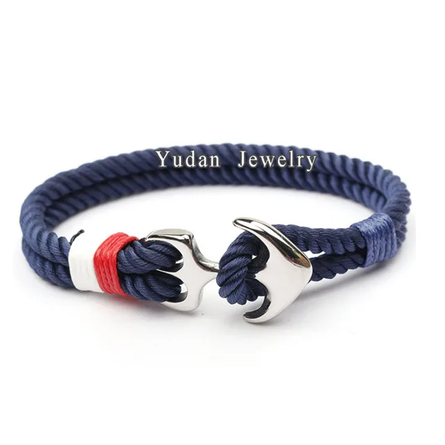 Hot Sale Stainless Steel Anchor Rope Bracelet