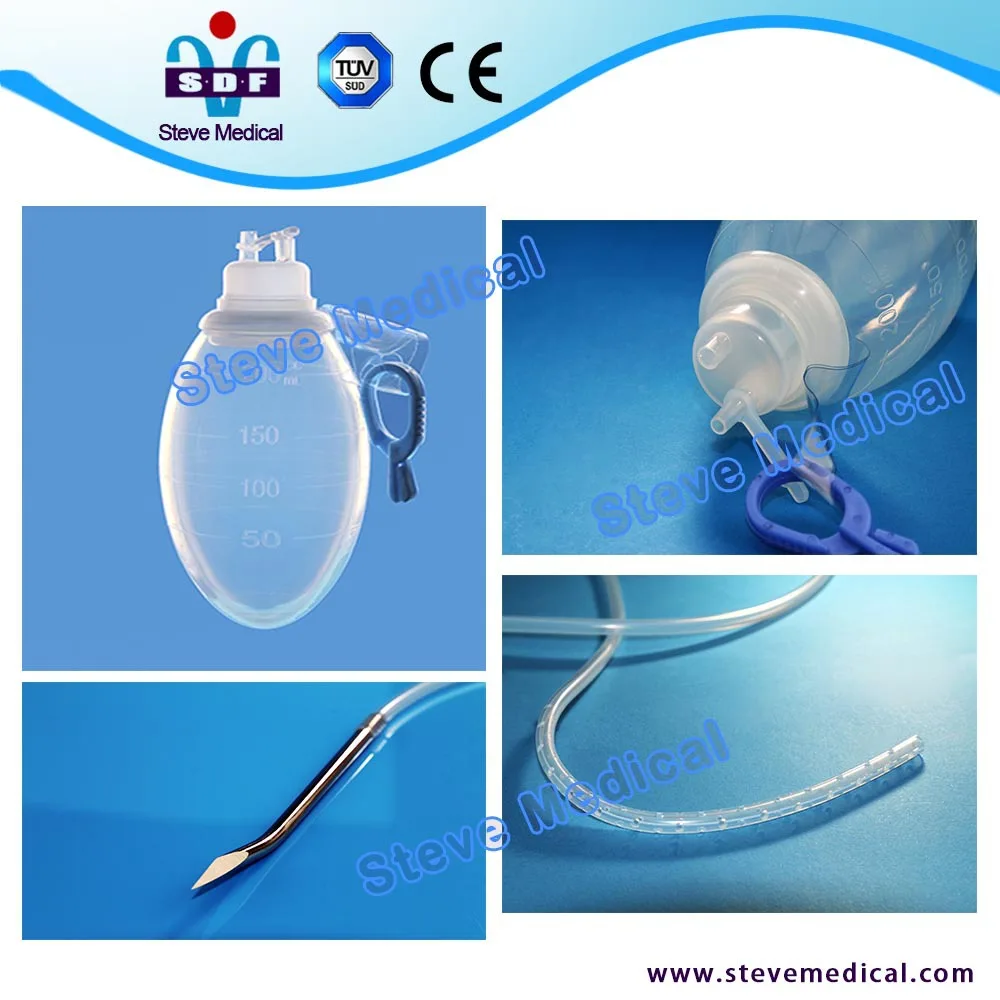 Силиконовые нефтяного месторождения с ce, ISO сертификации, 100 мл, 200 мл рана дренажные системы