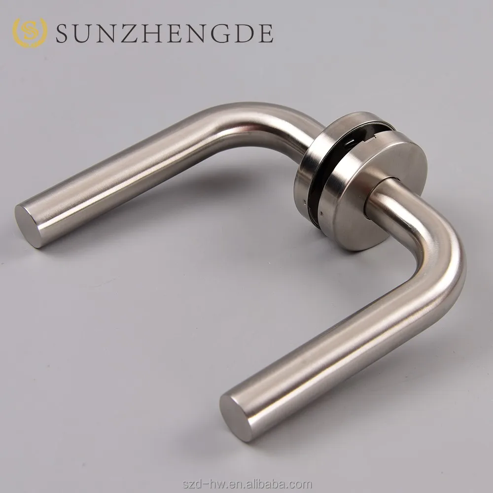 Hot sale China supply stainless steel tube bar level round rosette antique shower door handle