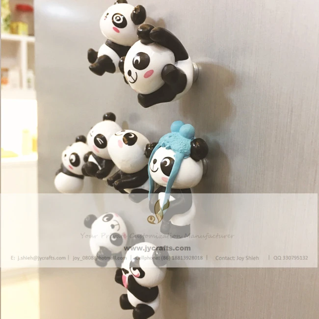 new arrival 3D panda shaped Fridge Magnet for home decor
