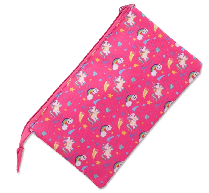 Licheng BXN518 Branded Pencil Case, Girls Unicorn Zipper Pencil Case