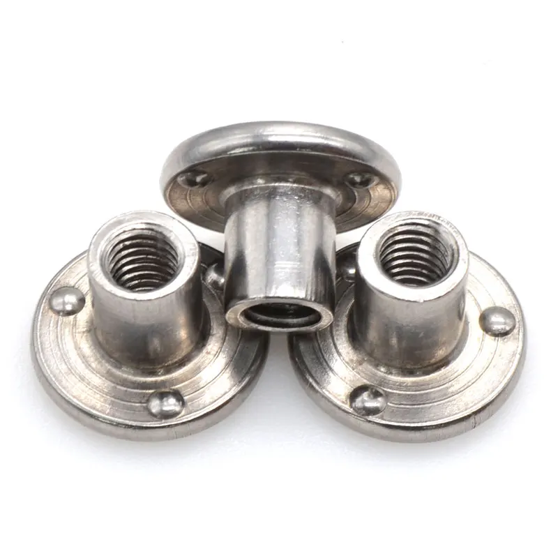 Stainless Steel round base Tee weld nut