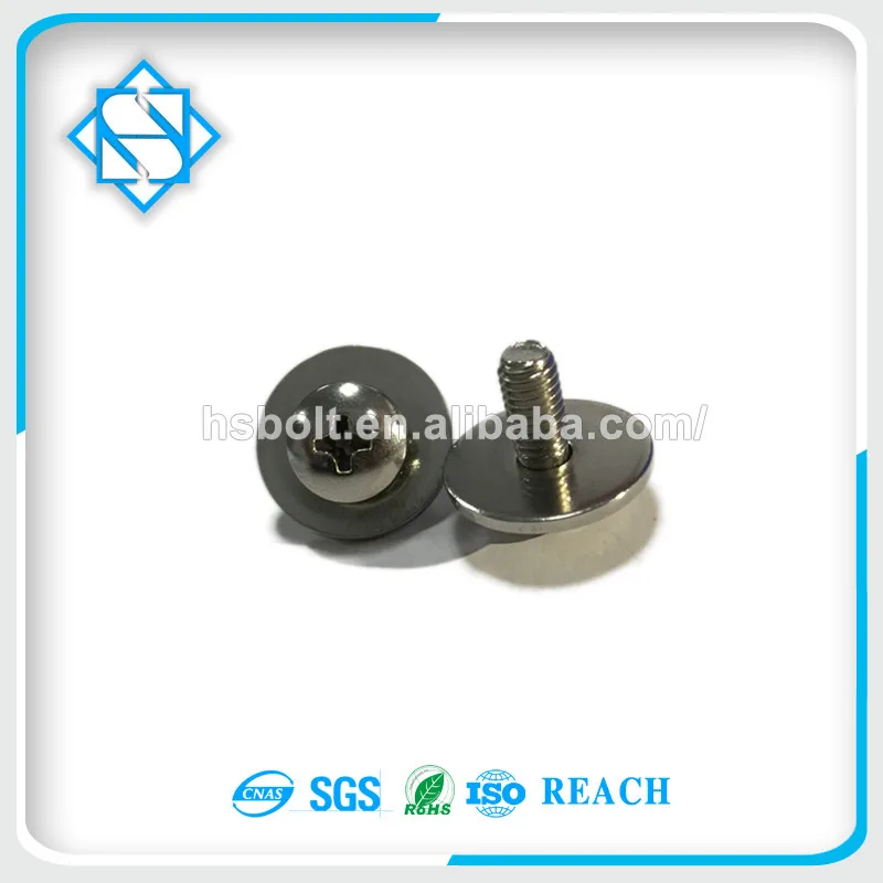 ISO Certification OEM Stainless Steel Pan Head Combination Screws With Plain Washers And External Tooth Washers