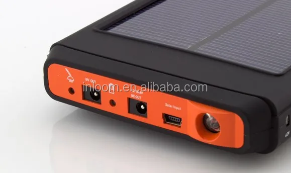 Portable universal solar charger, solar power bank for laptop/notebook/tablet