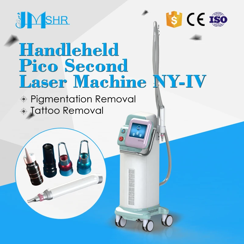 
2019 new design vertical handle held laser pico-second skin cleaning and tattoo removal equipment 