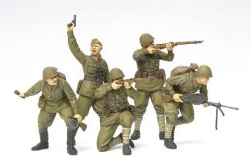 1/35 MSD 35031 Red Army Russian Cavalry set 1941, 2 horses & 3 figures 