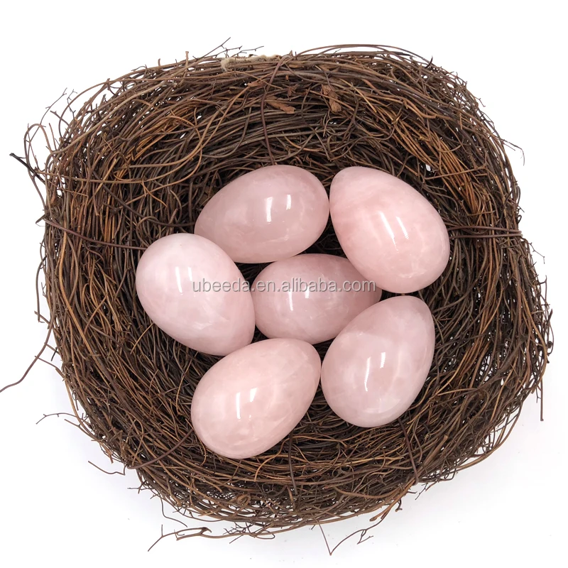 Natural rose quartz yoni eggs adult toy for women kegel exercise