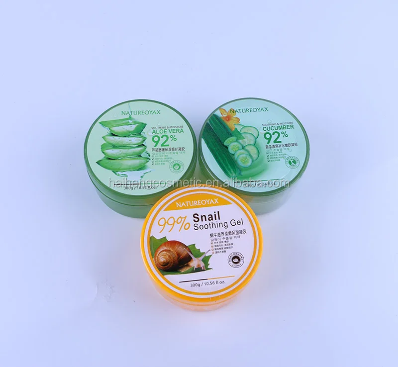 
300g OEM OBM ODM cucumber snail aloe vera soothing face gel 