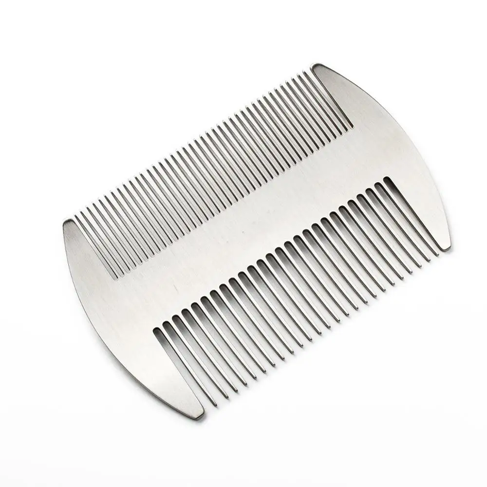 stainless steel EDC credit card size comb wallet comb pocket comb