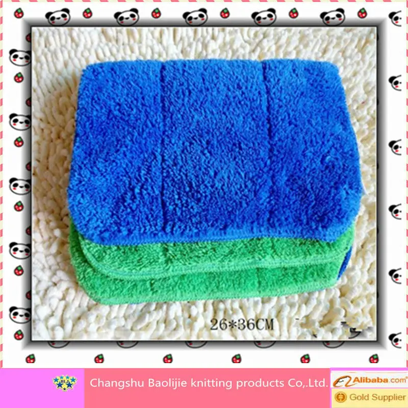 Micro fiber towel Super Absorbent Coral Fleece Towel for car cleaning