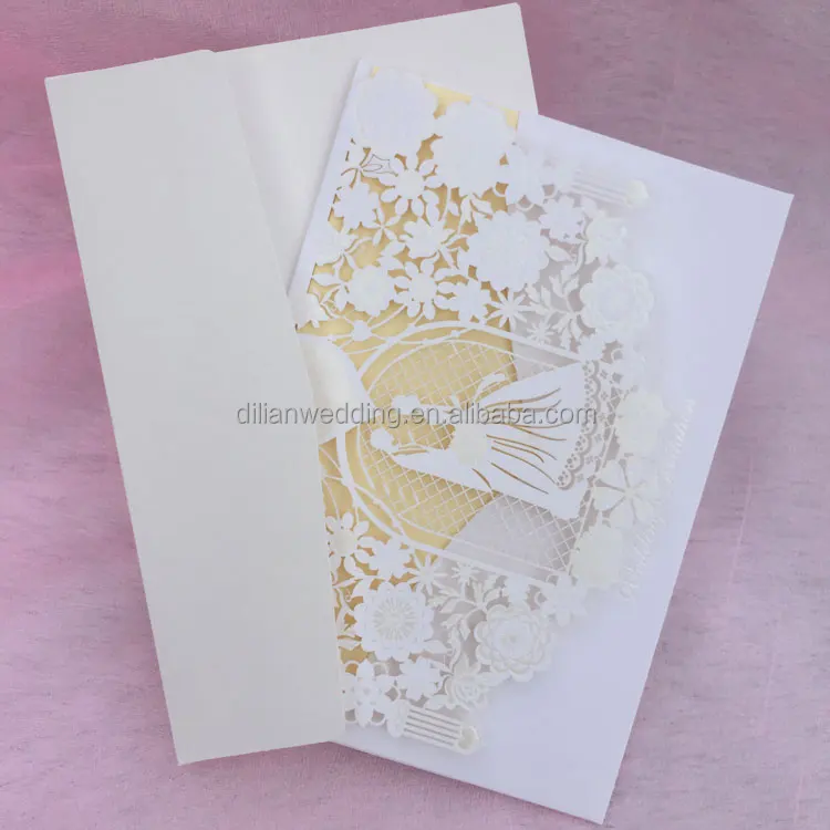 Красная карманная пригласительная открытка Pure Love