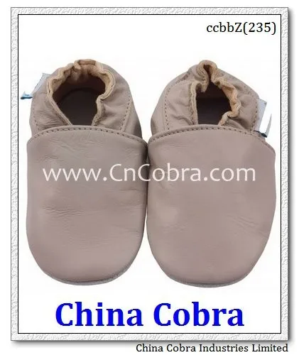 
CHINA COBRA high quality soft sole leather baby shoes baby moccasins 