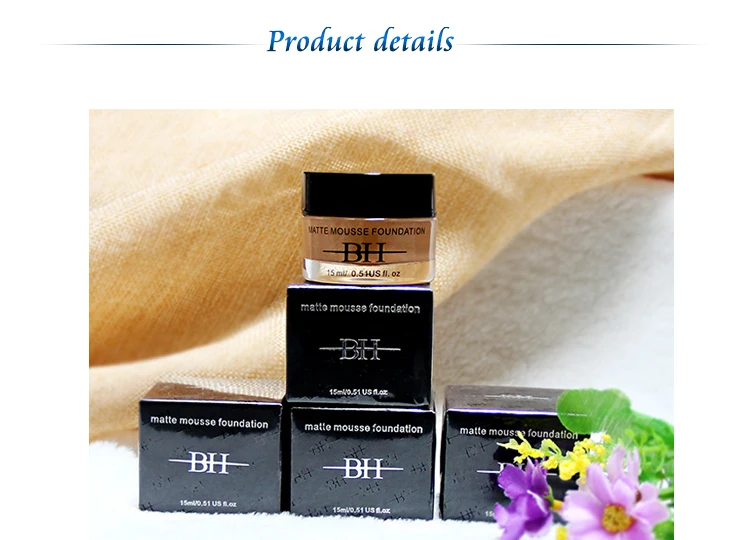 15years professional experience in cosmetic cool beauty foundation skin whitening foundation private label foundation