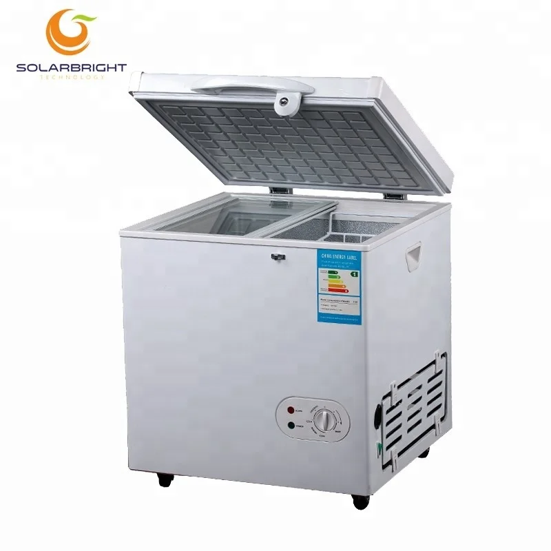 Мощный на солнечной батарее глубокий комод 12 В 24 постоянного тока компрессор Кемпинг автофургон мини маленький холодильник в 60 л Холодильник Морозильник кемпинг