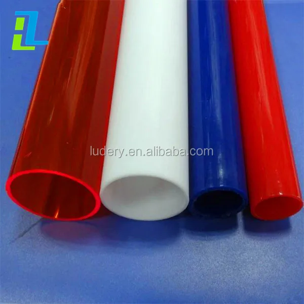 Large heat resistant casting clear acrylic plastic tube