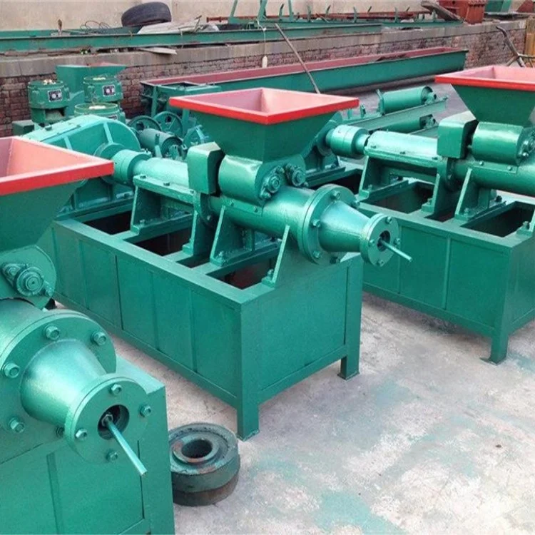 Charcoal Dust Briquette Extruder Machines Corn Cob Charcoal Coal Briquette Machines Cow Dung Charcoal Briquette Machines