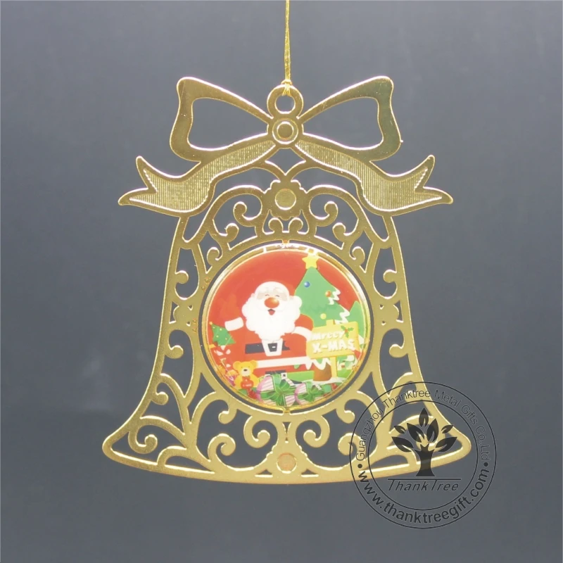 2017 новые горячие пользовательские Гравированные латунные рождественские украшения