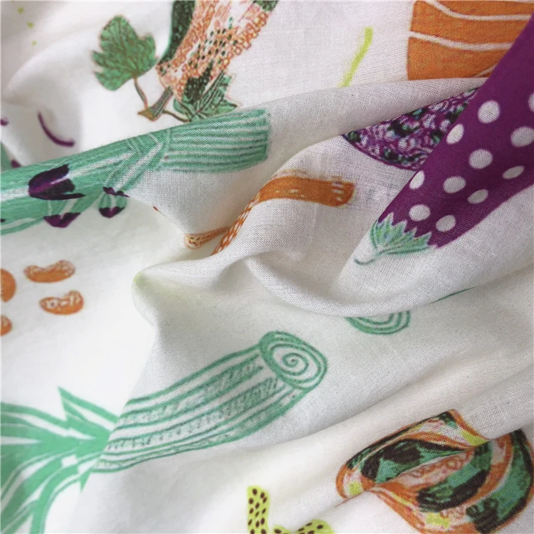 
Factory Direct Your Own Design Digital Custom Print Fabric Cotton 