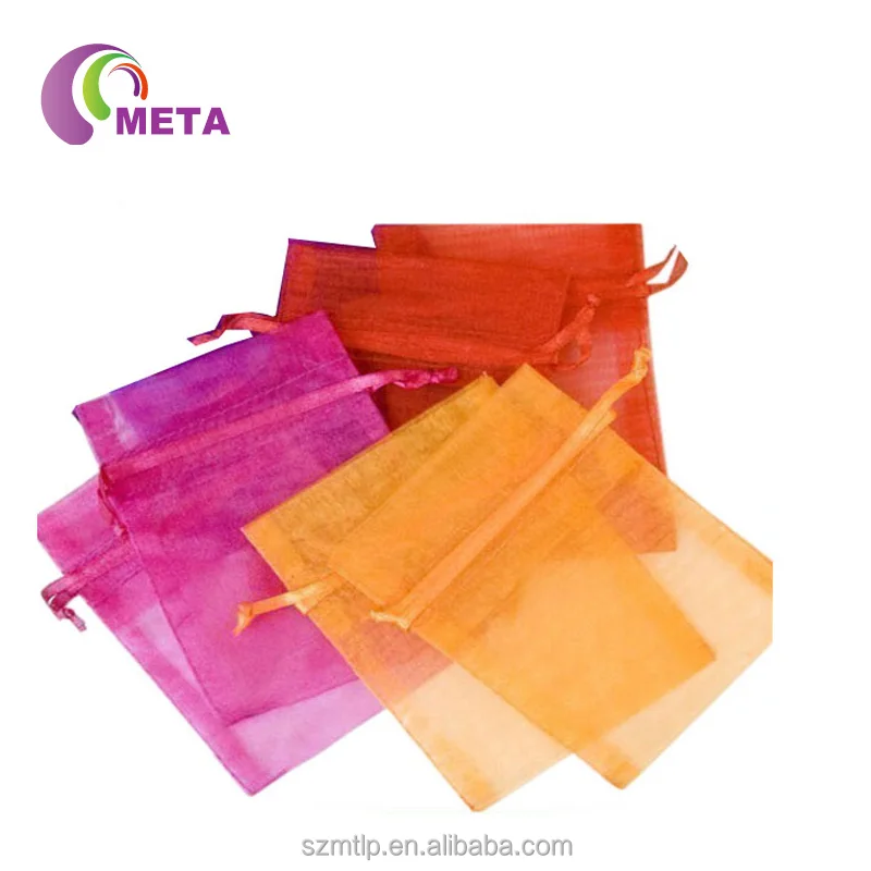 wholesale bulk 6x9cm organza gift bags with lace