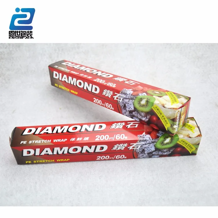 Various sizes pe pvc clear coloured cling film food packing wrap