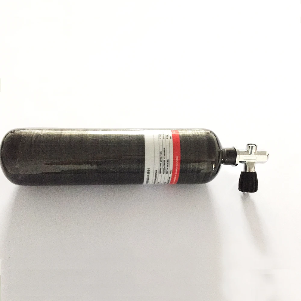 Высококачественный композитный цилиндр pcp 300 бар/резервуар для подводного плавания с клапаном
