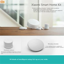100% Original Xiaomi Smart Home Kit Gate way Intelligent Multifunction Wireless Switch Human Body Sensor Door Window Sensor