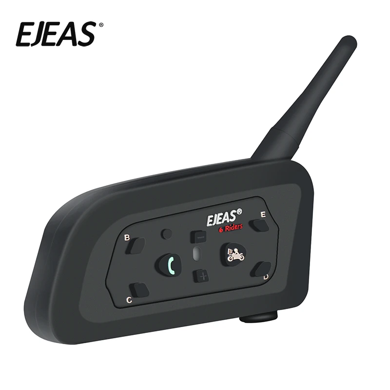 Professional Manufacturer Ejeas Vnetphone V6 Motorcycle Bluetooth Interphone/Intercom V6 up to 1200 Meter 6 Riders